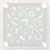 St. Patrick's Luck Glazen Onderzetter (Achterkant)