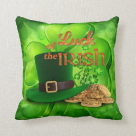 St. Patrick's - "Luck of the Irish" - Shamrock Kussen