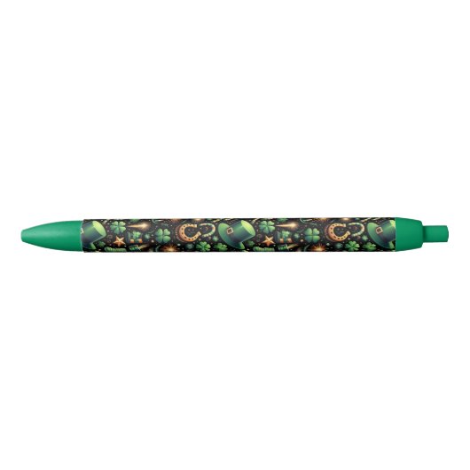 St. Patrick's Luck Zwarte Inkt Pen (Voorkant)