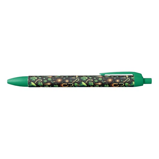 St. Patrick's Luck Zwarte Inkt Pen (Bovenkant)