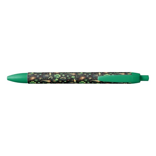 St. Patrick's Luck Zwarte Inkt Pen (Achterkant)