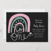 St. Patricks Lucky 1st Birthday Hand Drawn Rainbow Kaart (Voorkant)