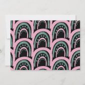 St. Patricks Lucky 1st Birthday Hand Drawn Rainbow Kaart (Achterkant)