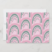 St. Patricks Lucky 1st Birthday Hand Drawn Rainbow Kaart (Achterkant)