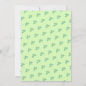 St. Patricks Lucky 1st Birthday Waterverf Clover Kaart (Achterkant)
