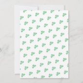 St. Patricks Lucky 1ste verjaardag Shamrock Kaart (Achterkant)