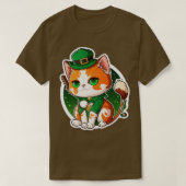 St Patricks Lucky Cat T-shirt (Design voorkant)