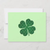 st patricks lucky four leaf green clover Flat Kaar (Voorkant)