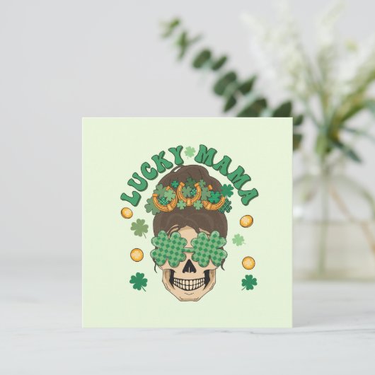 St. Patrick's Lucky Mama Skeleton (Staand voorkant)