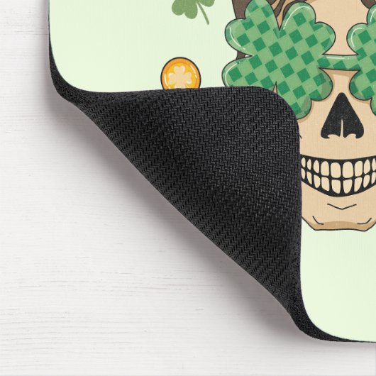St. Patrick's Lucky Mama Skeleton Muismat (Hoek)