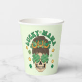 St. Patrick's Lucky Mama Skeleton Papieren Bekers (Achterkant)