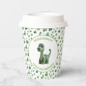 St Patricks Lucky One Dinosaurus Paper Cup Papieren Bekers (Achterkant)