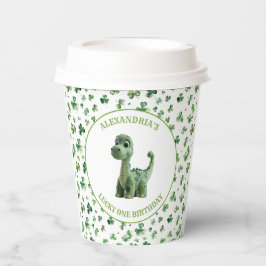 St Patricks Lucky One Dinosaurus Paper Cup Papieren Bekers