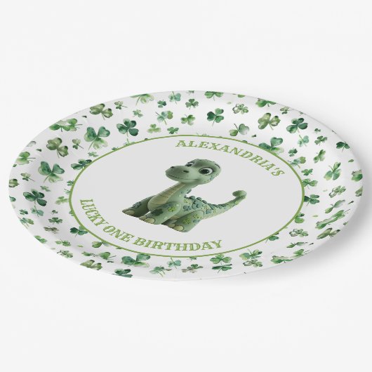 St Patricks Lucky One Dinosaurus Papier Bord (Gekanteld)