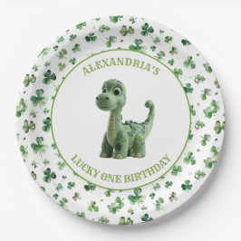 St Patricks Lucky One Dinosaurus Papier Bord