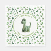 St Patricks Lucky One Dinosaurus Papier Servet (Voorkant)