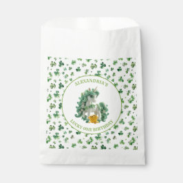 St Patricks Lucky One Eenhoorn Favor Bag Bedankzakje