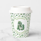 St Patricks Lucky One Eenhoorn Paper Cup Papieren Bekers (Achterkant)