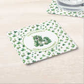 St Patricks Lucky One Eenhoorn Papier Onderzetter (Schuin)