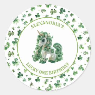 St Patricks Lucky One Eenhoorn Sticker