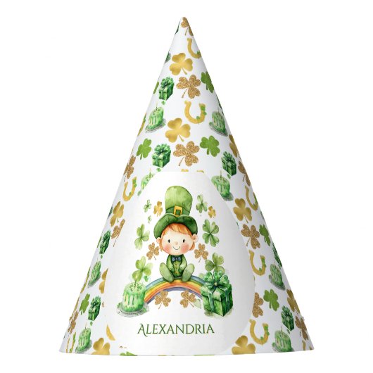 St. Patrick's Lucky One eerste verjaardag Feesthoedjes (Voorkant)