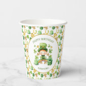 St. Patrick's Lucky One eerste verjaardag Papieren Bekers (Achterkant)