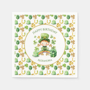 St. Patrick's Lucky One eerste verjaardag Servet