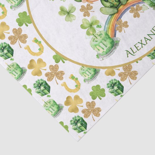 St. Patrick's Lucky One eerste verjaardag Tissuepapier (Detail)