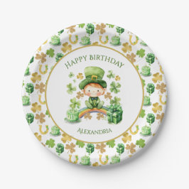 St Patricks Lucky One First Birthday Paper Bord