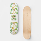 St Patrick's Lucky One Verjaardag Persoonlijk Skateboard (Voorkant)