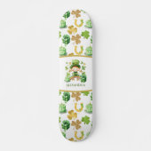 St Patrick's Lucky One Verjaardag Persoonlijk Skateboard (Voorkant)