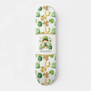 St Patrick's Lucky One Verjaardag Persoonlijk Skateboard