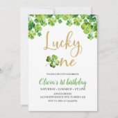 St. Patrick's Lucky One verjaardagsuitnodiging Kaart (Voorkant)