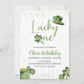 St. Patrick's Lucky One verjaardagsuitnodiging Kaart (Voorkant)