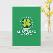 St. Patrick's Lucky Shamrock Kaart (Gele Bloem)