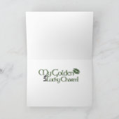 St Patricks - me Gelukkige Charme - Golden Kaart (Binnen)
