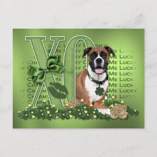 St Patricks - Me Lucky Charm - Boxer - Vindy Briefkaart