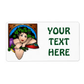 ST. PATRICK'S MEISJE ETIKET (Voorkant)