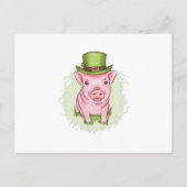 St Patrick's mini pig Briefkaart (Voorkant)