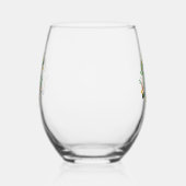 St. Patrick's monogram kuif Drinkware Set Wijnglas Zonder Voet (Links)