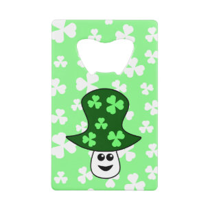 St. Patrick's Mushroom Bottle Opener Creditkaart Flessenopener