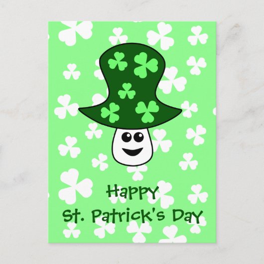 St. Patrick's Mushroom Briefkaart (Voorkant)