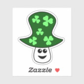 St. Patrick's Mushroom Vinyl Sticker (Vel)