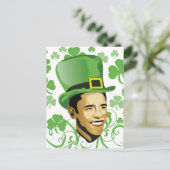 St Patrick's O'Bama 2009 Briefkaart (Staand voorkant)