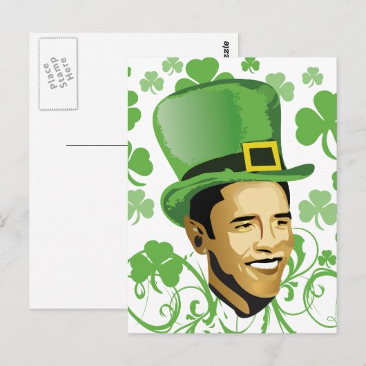 St Patrick's O'Bama 2009 Briefkaart (Voorkant / Achterkant)