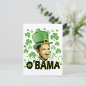 St Patrick's O'Bama 2009 Briefkaart (Staand voorkant)