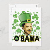 St Patrick's O'Bama 2009 Briefkaart (Voorkant / Achterkant)