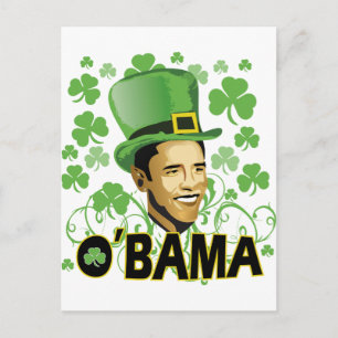 St Patrick's O'Bama 2009 Briefkaart