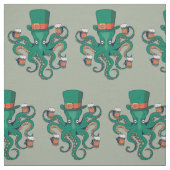 St Patricks Octopus Stof (Swatch)