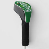 St Patricks Onderwijs Lucky Charm Clover Iers  Golfheadcover (Schuin)